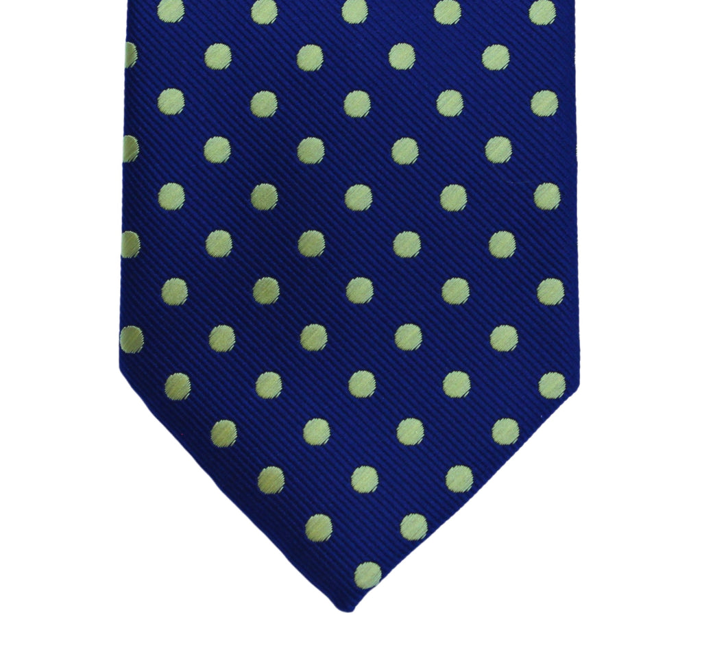 Classic Maxi Polka Dot tie - Lucky point with asparagus dots