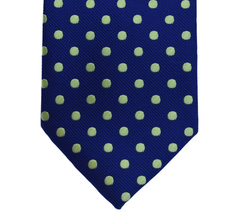 Classic Maxi Polka Dot tie - Lucky point with asparagus dots