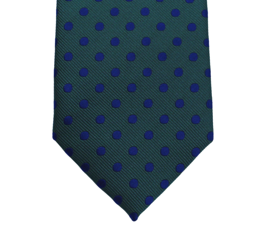 Classic Maxi Polka Dot tie - Plantation with royal dots