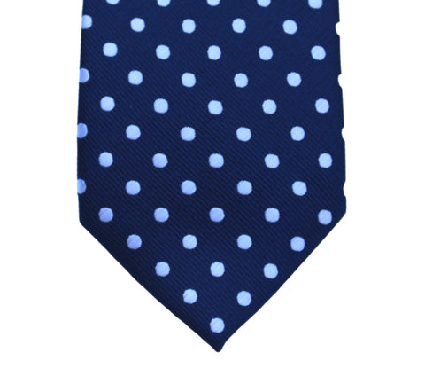 Classic Maxi Polka Dot tie - Mirage with jordy blu dots