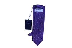 Classic French Lily Tie - Blue violet with white lily