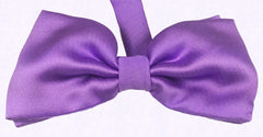 AMETHYST PURPLE, SOLID, TWILL, READY-MADE SILK BOW TIE - CRAVATTA PAPILLON IN SETA, VIOLA AMETISTA TIE SHOP ROME