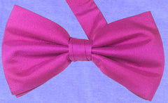 PERSIAN ROSE, SOLID, TWILL, READY_MADE SILK BOW TIE - CRAVATTA PAPILLON IN VIOLA DI PERSIA, SETA TIE SHOP ROME