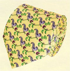 TIESHOPROMA, BUFF,TAUPE GREY, CHATEAU GREEN, RUSTIC RED,TEA ROSE, CONVERSATIONAL, BASIC NECKTIE MADE IN SILK NATURAL
