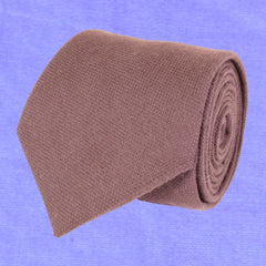 TURKISH ROSE, WOOL NECKTIE HANDMADE IN ITALY LIMITED EDITION, BASKET CASE TEXTURE