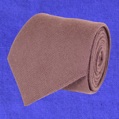 TURKISH ROSE, WOOL NECKTIE HANDMADE IN ITALY LIMITED EDITION, BASKET CASE TEXTURE