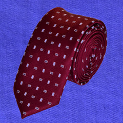 BORDEAUX DANDY, SKINNY TIE - TIE SHOP ROME
