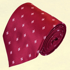 BURGUNDY GIGLI, STANDARD TIE - TIE SHOP ROME