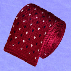 BURGUNDY KNIT, MAGLINA TIE - TIE SHOP ROME