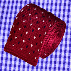 BURGUNDY KNIT, MAGLINA TIE - TIE SHOP ROME