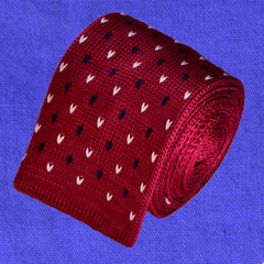 BURGUNDY KNIT, MAGLINA TIE - TIE SHOP ROME