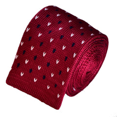 BURGUNDY KNIT, MAGLINA TIE - TIE SHOP ROME