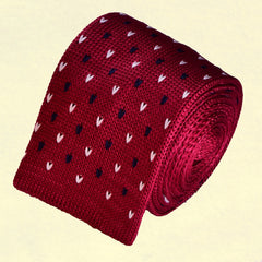 BURGUNDY KNIT, MAGLINA TIE - TIE SHOP ROME