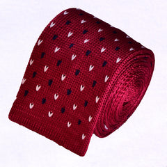 BURGUNDY KNIT, MAGLINA TIE - TIE SHOP ROME