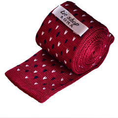 BURGUNDY KNIT, MAGLINA TIE - TIE SHOP ROME