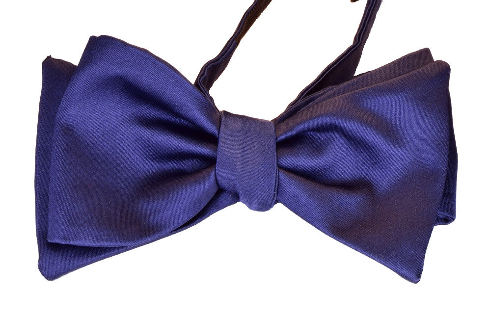 BLUE FLOWER, non ready bow tie - TIE SHOP ROME