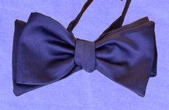 BLUE FLOWER, non ready bow tie - TIE SHOP ROME