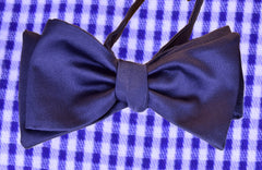 BLUE FLOWER, non ready bow tie - TIE SHOP ROME