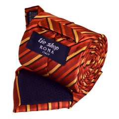 FLAMING ORANGE, Vintage Necktie - TIE SHOP ROME