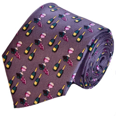GRAY CHAMPAGNE, Basic tie - TIE SHOP ROME