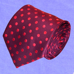 LIPSTICK POLKA, STANDARD TIE - TIE SHOP ROME
