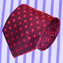 LIPSTICK POLKA, STANDARD TIE - TIE SHOP ROME