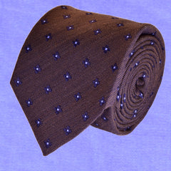 MELANZANA BROWN, wool ties - TIE SHOP ROME