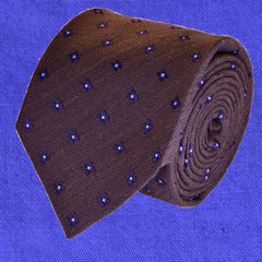 MELANZANA BROWN, wool ties - TIE SHOP ROME