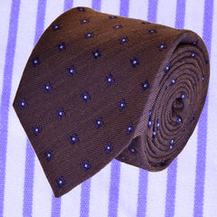MELANZANA BROWN, wool ties - TIE SHOP ROME