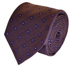 MELANZANA BROWN, wool ties - TIE SHOP ROME