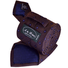 MELANZANA BROWN, wool ties - TIE SHOP ROME