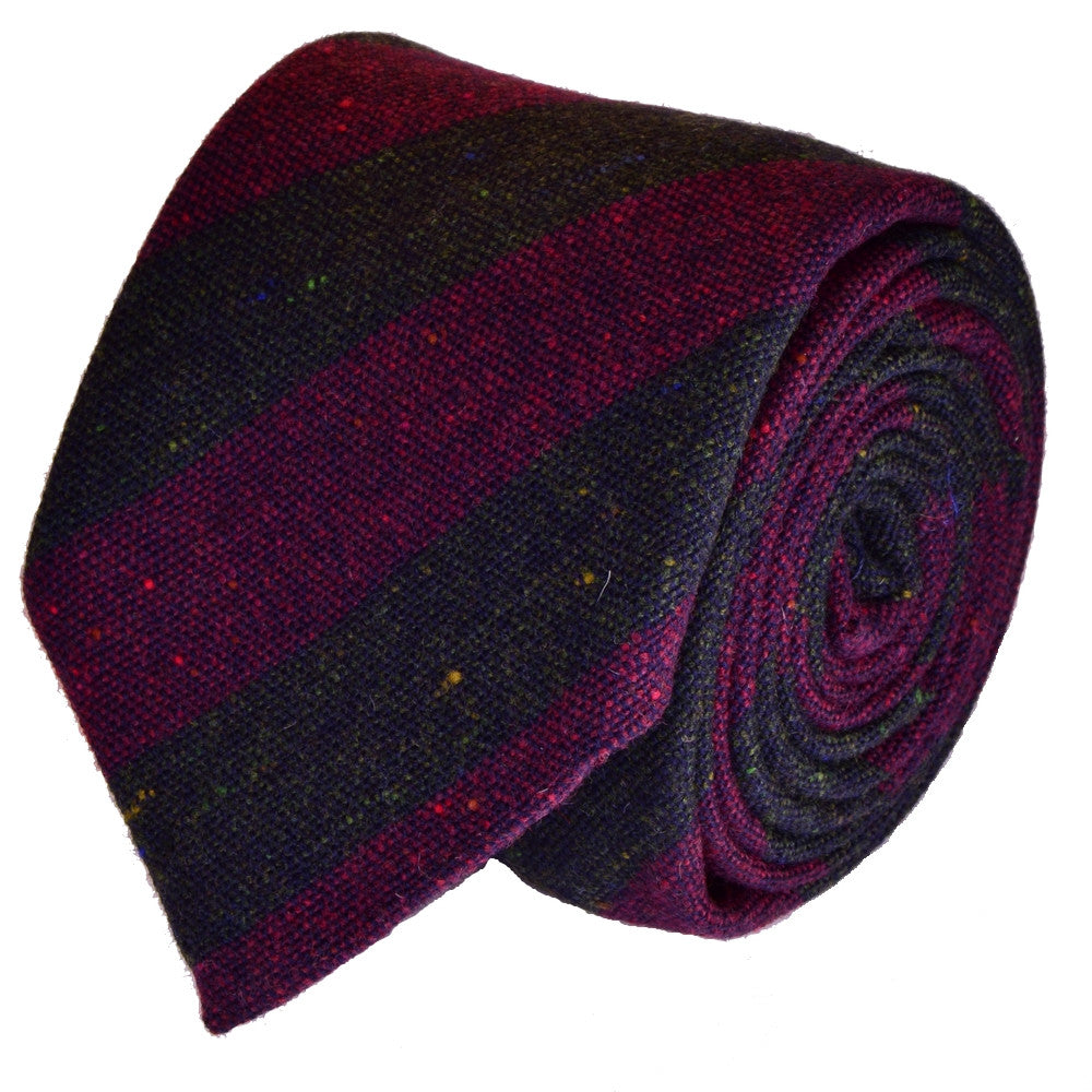 PREPPY MELANZANA, wool ties - TIE SHOP ROME