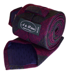 PREPPY MELANZANA, wool ties - TIE SHOP ROME