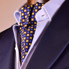 MICRO MIDNIGHT, ascot tie - TIE SHOP ROME