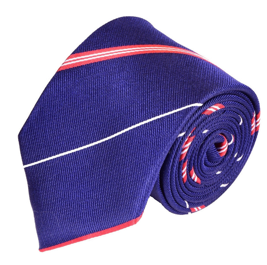 MIDNIGHT STRIPES, STANDARD TIE - TIE SHOP ROME
