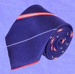 MIDNIGHT STRIPES, STANDARD TIE - TIE SHOP ROME