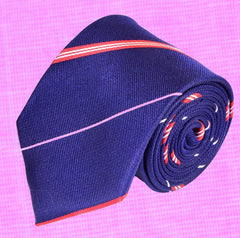 MIDNIGHT STRIPES, STANDARD TIE - TIE SHOP ROME