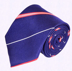 MIDNIGHT STRIPES, STANDARD TIE - TIE SHOP ROME