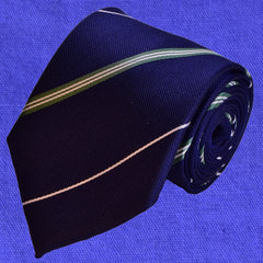 GREEN STRIPED, STANDARD TIE - TIE SHOP ROME