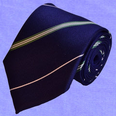 GREEN STRIPED, STANDARD TIE - TIE SHOP ROME