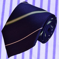 GREEN STRIPED, STANDARD TIE - TIE SHOP ROME