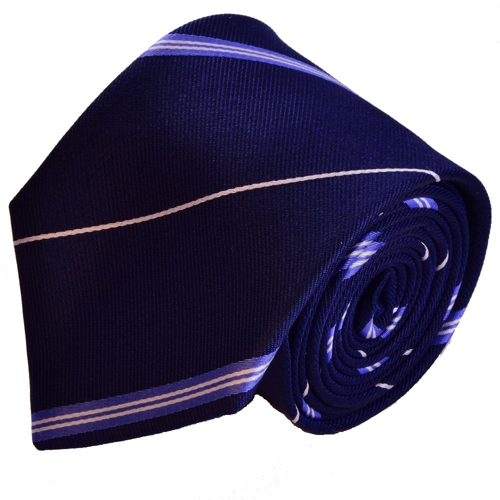 DOUBLE BLUE, STANDARD TIE - TIE SHOP ROME