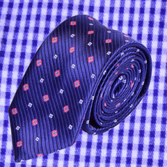 OXFORD PATTERNS, SKINNY TIE - TIE SHOP ROME