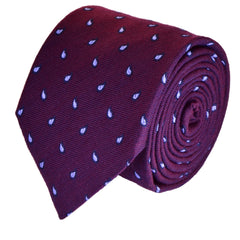 PAISLEY POMPADOUR, wool ties - TIE SHOP ROME
