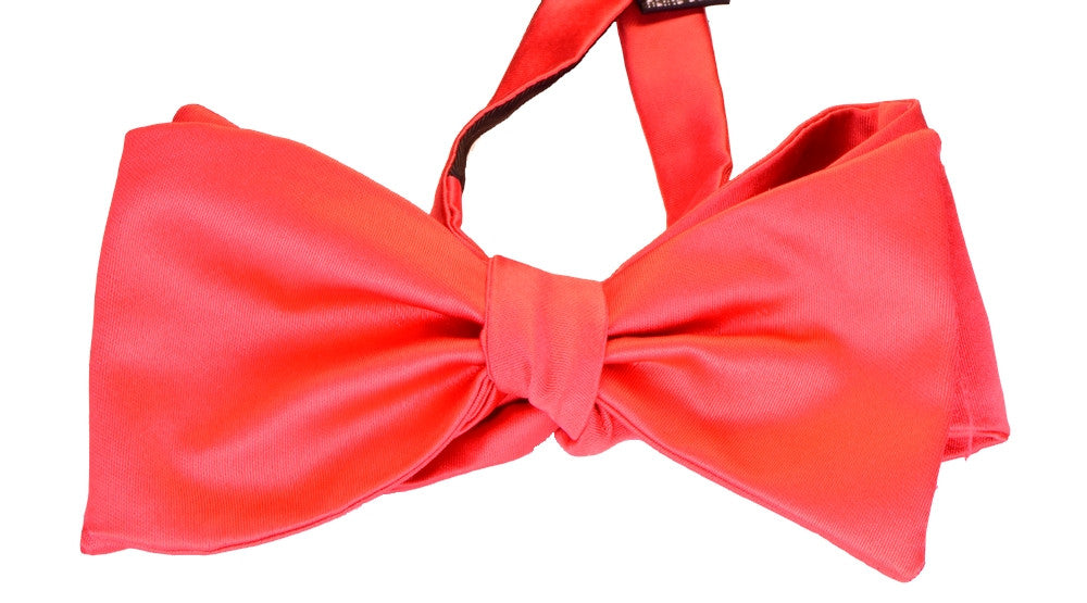 RADICAL RED, non ready bow tie - TIE SHOP ROME