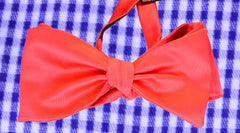 RADICAL RED, non ready bow tie - TIE SHOP ROME