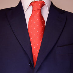 FAMILIAR VERMILLION, Basic tie - TIE SHOP ROME